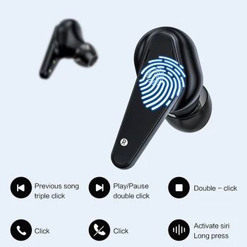 2020 Nový TWS Sluchátka Bezdrátová Bluetooth Sluchátka s Dotykovým ovládáním Sportovní Sluchátka Redukce Šumu Hudební Sluchátka S Mikrofonem