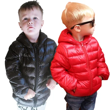 2020 Podzim Zimní S Kapucí Děti Bundy Pro Dívky Candy Barvy Teplé Děti Dolů Kabáty Pro Chlapce 2-9 Let Svrchní Oblečení
