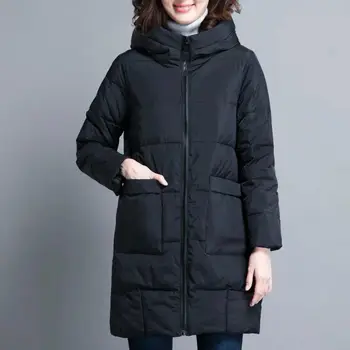 2020 Podzimní A Zimní Parka Bunda Ženy Plus Velikost Ženy Bavlna-polstrovaný Oblečení Mid-délka Volné Módní Divoká Žena Kabát