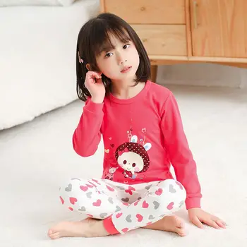 2020 Podzimní dětské Pyžamo Sady Dětské Oblečení Suit Baby Boys Pyžama Totoro Karikatura noční Prádlo Holky Spát Oblek Dětské Pyžamo