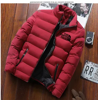 2020 pánské podzimní a zimní značky pánská bunda vertikální límec zahuštěný slim fit kabát oversize volný čas trend teplý kabát