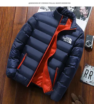 2020 pánské podzimní a zimní značky pánská bunda vertikální límec zahuštěný slim fit kabát oversize volný čas trend teplý kabát