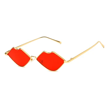 2020 Sexy Červené Rty, sluneční Brýle, Ženy Módní Luxusní Značky ins 90 Cat Eye Sluneční Brýle Odstíny Dámy Vintage Párty Hip Hop Brýle