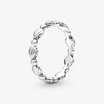 2020 Summer 925 Sterling Silver Korálky, Mušle Kapela Kroužek Pro Ženy Značky Originální Stříbrné 925 Prsteny Šperky Dárek