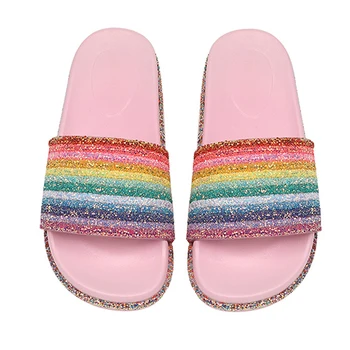 2020 Tlusté Dno Komfort Outdside ženy sandály Letní Plážové Boty Bling Barevné ženské snímky Módní obuv letní Obuv