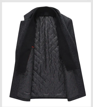 2020 winter šátek vlněné zimní kabát pánská ležérní teplo odnímatelný šátek pánský kabát