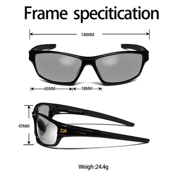 2021 Módní Daiwa Rybaření Brýle Venkovní Sportovní Rybolov Sluneční Brýle Muži Brýle Cyklistika Horolezectví Brýle Polarizované Brýle