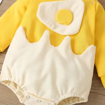 2021 nové dětské oblečení Vejce žlutou kombinézu + Černobílá dítě nastaví nově narozené tělo novorozené dítě hadříkem 0-24M holky, kojenecké oblečení