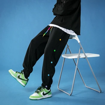 2021 Pánské Neformální Tepláčky jednobarevné Kalhoty Muž Korean Oversize Streetwear Jogger Kalhoty Žena Oblečení Dropshipping