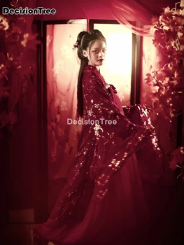 2021 starověké čínské kostým ženy oblečení tradiční hanfu tang dynastie tanec kostýmy lidových víla šaty červené oblečení