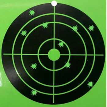 2021New Trend Reakce Postříkat Střelby Cíle Zelené Viskózní Cílem Zbraň / Puška / Pistole Praxe 100 za Balení 4Inch
