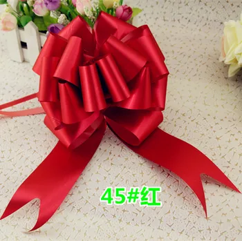 20ks Velký Organza kytice Vytáhnout Luky na Valentýna Stuha Svatební Auta, dveře Dekorace Dárkové Balení Zabalte Materiálu