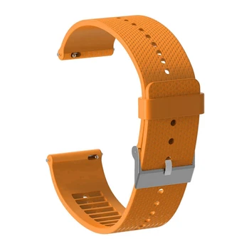 20mm Silikonové Hodinky Kapela Náramek Popruh pro Polární Zapálit Příslušenství Smartwatch Hodinky Popruh Náramek Oranžová