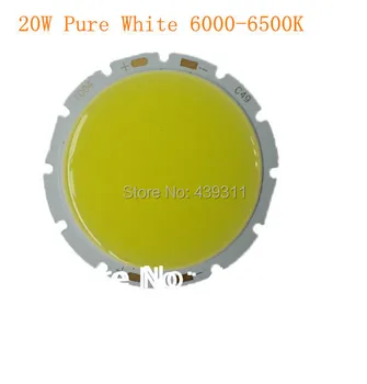 20W COB LED čipy 49mm Teplá Bílá 3000-3200K Čistě bílá 6000-6500K, světelný zdroj 600mA 29-36V 1700-1900LM Čip Doprava Zdarma 5KS