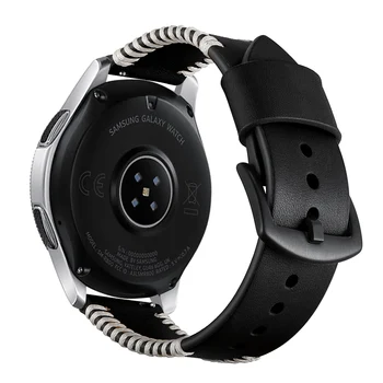 22mm Watchband Pro Samsung Gear s3 Hnědé Černé Originální Kožené Hodinky Popruh Náramek Pro hodinky huami amazfit galaxy hodinek 46mm