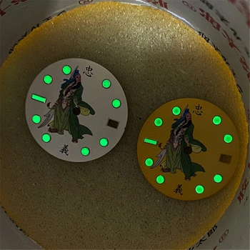 28,5 MM Hodinky Ciferník Zelená Světelný náramkové Hodinky Dial pro SKX007 NH35 Sledovat Pohyb náhradní Díly