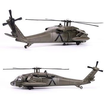 29CM Slitiny Black Hawk Vrtulník Vojenský Model Hračky Armádní Stíhací Model Letadla Sbírání Hraček