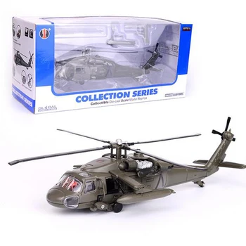 29CM Slitiny Black Hawk Vrtulník Vojenský Model Hračky Armádní Stíhací Model Letadla Sbírání Hraček