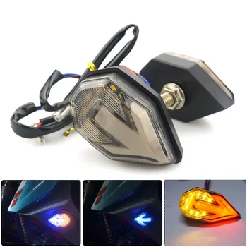 2KS 12V Motocykl Šipka LED Bliká směrových Světel Motorka Ukazatele Blinkr Lampa Univerzální pro KTM MK-053