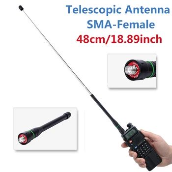 2ks Abbree AR-775 Teleskopická Anténa SMA-Slečno VHF UHF Dual Band Anténa Pro Baofeng UV-5R UV-82 BF-888S GT-3 Walkie Talkie