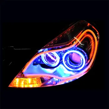 2KS Auto Světlomet Pás LED Denní Běžící Světlo 30 CM 45 CM 60 CM 85 CM Soft Tube LED DRL Světla pro Automatické Signální Lampa Žárovka Decor