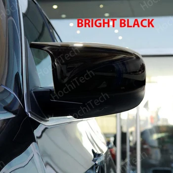 2ks inovovaných Vynikající upravená Zpětná Světlé černé Uhlíkové Vlákno Vzor Zrcadlo Kryt čepice Pro BMW X5 E70 X6 E71 2008-2013