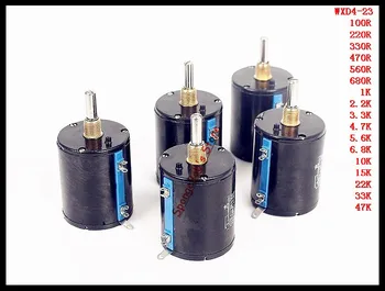 2ks/Lot WXD4-23-3W 4.7 K/5.6 K/6.8 K/10K/15K/22K/33K/47K ohm Multi-Kruh Precision Wire-Wound Potenciometr