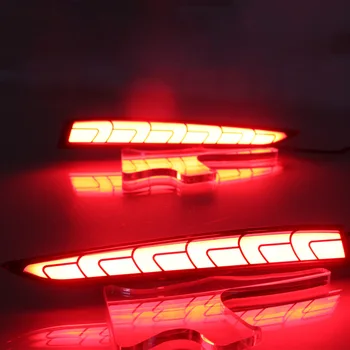 2KS Pro Hyundai Solaris Akcent 2017 2018 Multi-funkce Auto LED Zadní Mlhové Svítilny, Nárazník, Světlo Auto Brzdové Světlo Reflektoru