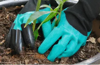 2ks/set,Zahradní kopání rukavice ochranné máčené rukavice, ochranné izolační rukavice,domácí zahrady dodávky