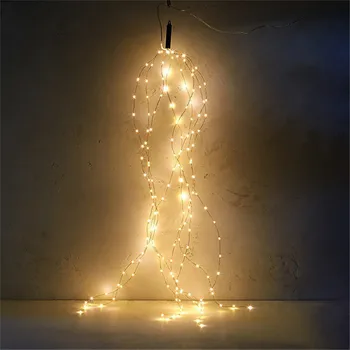 2M 200leds Led Strom Révy Světla Super Měkký pružný pás Svatební Párty, Vánoční Strom Výzdoba CopperFairy String Světla