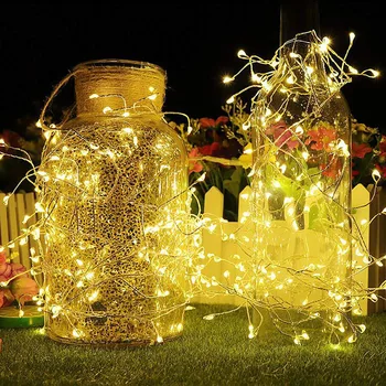 2M 5M Vodotěsný Žabka LED Měděného Drátu String Světla Dovolenou Venkovní Víla Světla Pro Vánoční Svatební Party Dekor