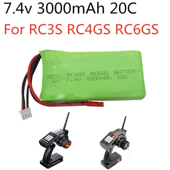 2S 7,4 V 3000mah 20C Lipo Baterie Pro Radiolink RC3S RC4GS RC6GS Vysílač 1ks Li-pol 7,4 v 3000mAh 2s lipo Baterie