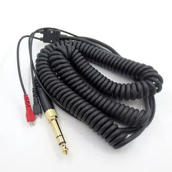 3,5 MM Jarní Úlevu Kroucený Sluchátkový kabel pro Sennheiser HD25 HD25-1 HD25-1 II HD25-C HD25-13 HD 25 Náhradní Kabelové Šňůry