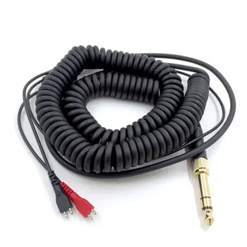 3,5 MM Jarní Úlevu Kroucený Sluchátkový kabel pro Sennheiser HD25 HD25-1 HD25-1 II HD25-C HD25-13 HD 25 Náhradní Kabelové Šňůry