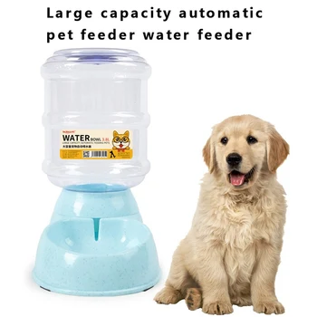 3,8 L Nastavitelné Automatické Pet Feeder Pití Fontány Dog Puppy Mísy velkokapacitní Zásobník Vody pro Psy, Kočky, Jídlo, Pokrm