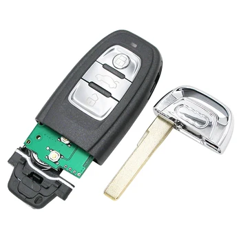 3 Tlačítka Kompletní Dálkové Inteligentní Auto Klíč 315MHZ 433Mhz 868Mhz 8T0 959 754C pro Audi A4 A5 A6 A7 A8 S4 RS4 S5 RS5 Q5 Uncut Blade