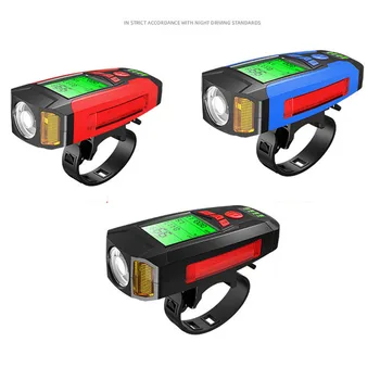 3 v 1 Bike Světlo USB jízdních Kol Přední Světla, 5 LED Vodotěsné Baterku Řídítka, Cyklistické Světlomet Roh s Kolo zadní Světla