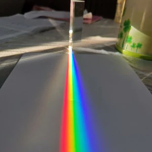 30*100mm Trojboký Hranol Studenty Optické Sklo Velké Zrcátko Mitsubishi Výuky Experiment Duha Foto Mega Sevencolor Světlo