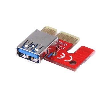 30/60cm PCIe PCI-E PCI Express Riser Kartou, 1x do 16x USB 3.0 Datový Kabel SATA k IDE 4pin Molex Napájecí porty pro BTC/LTC/ETH