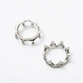 30 kusů retro metal zinc alloy Crown přívěsek pro DIY ručně vyráběné šperky náhrdelník což 7358B