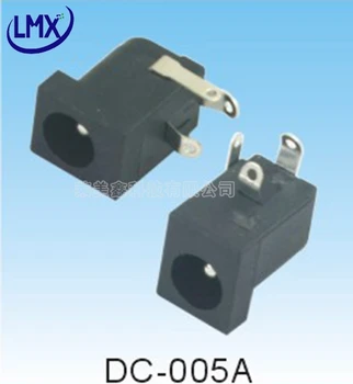 30ks/lot DC005A DIP 6.4*2.0 mm obecné DC konektor PCB montáž samice 3PIN DC-005A napájecí konektor
