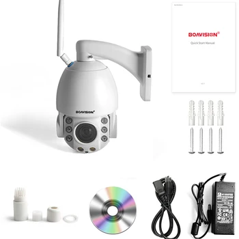 30X Zoom AI AUTO Tracking 5MP WI-fi / POE/ 4G PTZ IP Kamera obousměrný Audio Vodotěsné Plné Barevné Noční Vidění Bezpečnostní CCTV Kamery