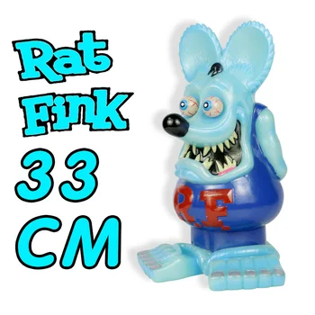 33CM Modrá KRYSA FINK Myši Akční figurka Ed Big Daddy Roth Sběratelskou Model Hračka Vánoční Dárek