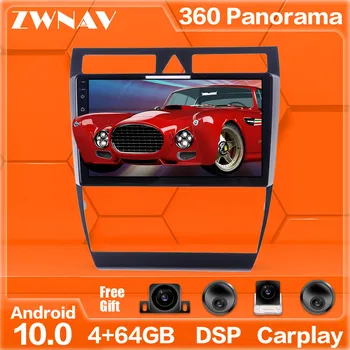360 Kamery Android 10.0 systém Auto Multimediální Přehrávač Pro Audi A6 1997-2004 GPS Navi Rádio stereo IPS Dotykový displej hlavní jednotky