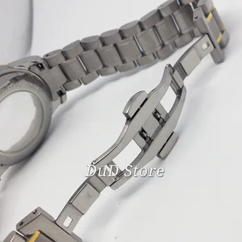 39mm pánské hodinky zlato případ z nerezové oceli safírové sklo fit ETA 2836 Mingzhu 2813 3804 ,Miyota 8215 8205 821A pohybu