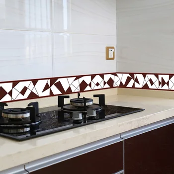 3D Květinové Tapety Hranice DIY samolepicí Vodotěsné Nástěnné Hranice Obývací Pokoj Kuchyň Koupelna Home Dekor Samolepky na Zeď Obtisk