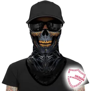 3D Paisley Bandana Držák Maska na Obličej, Lebka, Jedem Čelenka Trojúhelník Masky Duch Anonymní Krk Kamaše Cyklistika obličejový Štít Šály