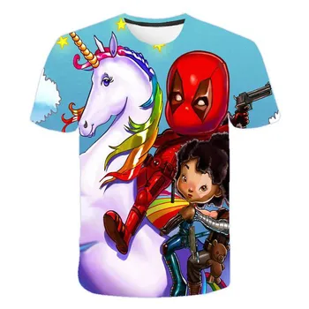 3d Tisk Dětské Oblečení Unicorn Kostým Dívky / Chlapci T-shirt Kreslená Trička Topy Oblečení Baby T-shirt