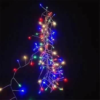 3M 5M Měděné Vodiče 100/200 LED String Světla Žabka Víla Garland Světla pro Vánoční Okno, Svatební Party, Baterie