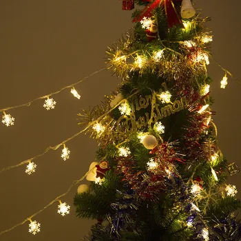 3M/6M/10M Led sněhová Vločka Řetězec Světla Vánoční Strom Dekorace girlanda Světla Nový Rok Svatební Party Dekor Dovolenou Osvětlení